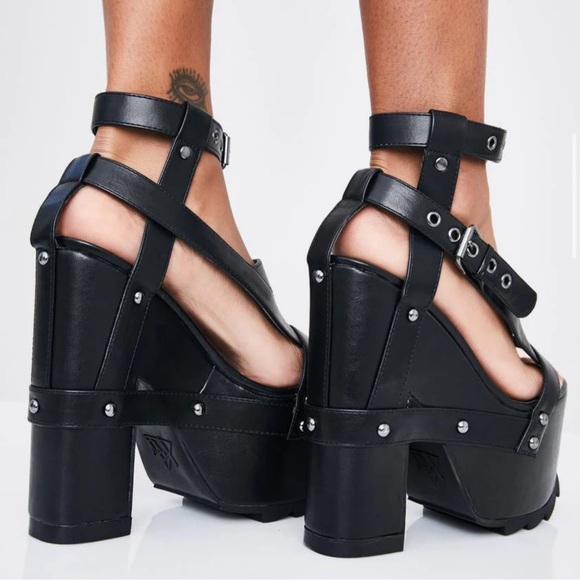 Y.R.U. MIDNIGHT NIGHTCALL PLATFORM HEELS - Picture 3 of 12